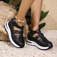 thumbnail image 4 of Bootara Women'S Plus Size Hollow-Out Casual Sandals, Closed Toe Platform Sandals Height-Boosting Thick Sole, 4 of 6