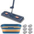 thumbnail image 2 of JJKBVCLO 2025 Large Flat Mop And 360 Rotation Flat Mop With With 6 Microfiber Pads For Tile Hardwood Windows Wet And Dry, 2 of 7