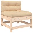 thumbnail image 3 of vidaXL 8 Piece Garden Lounge Set with Cushions Solid Wood, 3 of 5