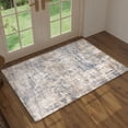 thumbnail image 3 of BERTHMEER 2'x3' Small Washable Abstract Area Rugs for Doorway Bathroom Bedroom Entryway Kitchen Dorm Entrance Non Slip Modern Rugs, Blue, 3 of 3