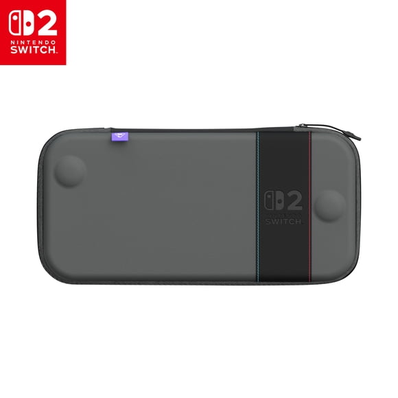 Étui fin Turtle Beach PlayTrek (Charcoal Black) - Nintendo Switch 2 - Rangement, Étui fin, Étui de voyage, Protection, Boîtier, Étui pour carte de jeu, Étui rigide