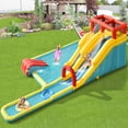 thumbnail image 3 of Patiojoy Inflatable Water Slide Castle House Water Gun & Climbing Wall with 950W Blower, 3 of 6
