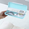 thumbnail image 2 of fheaev Double Layer Plastic Pencil Case Cute Pencil Case Storage Box Plastic Storage Box Suitable For Pencils Erasers Paper Clips And Other Small Stationery Items, 2 of 6