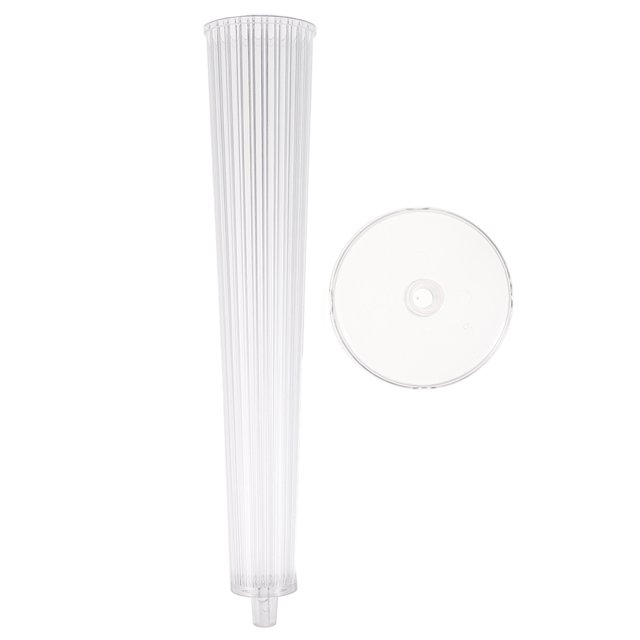 Shisuyan Taper Wax Mold Handmade Candle Mold Transparent Plastic 1 Set 10.6X3.1in