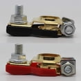 thumbnail image 4 of 2Pcs Car Battery Terminal Wire Cable Clamp Quick Release Clamp Clip Connector Auto Caravan Boat 12V 24V Positive + Negative Copper Mingyiq, 4 of 9