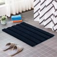 thumbnail image 2 of CHUN YI Anti-slip Bathroom Mat Absorbent Plush Polyester, 20"x32", Navy, 2 of 6