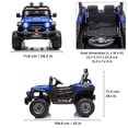 thumbnail image 3 of VOLTZ TOYS Jeep 12V Kids Ride On Car Toy with Open Doors, Working Searchlights, Parental Remote Control & LED Headlights - Blue, 3 of 7