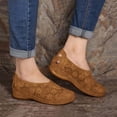 thumbnail image 2 of Penkiiy Chaussures pour Femmes Été Mode Chaussures pour Femmes à Enfiler à Bout Ouvert Plates Ajourées Respirantes Chaussures Simples 40 Brun, 2 of 4