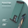 thumbnail image 3 of TUDIA Merge Étui Motorola Edge 2024 Robuste Résistant Double Couche Mince - Vert Chasseur, 3 of 7