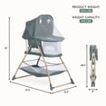 thumbnail image 4 of Evolur Cozy Dreamer Bassinet, Green, 4 of 6