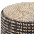 thumbnail image 4 of SIMPLIHOME Larissa Poufs Ronds Tressés, 18 Pouces, Naturel, 4 of 5