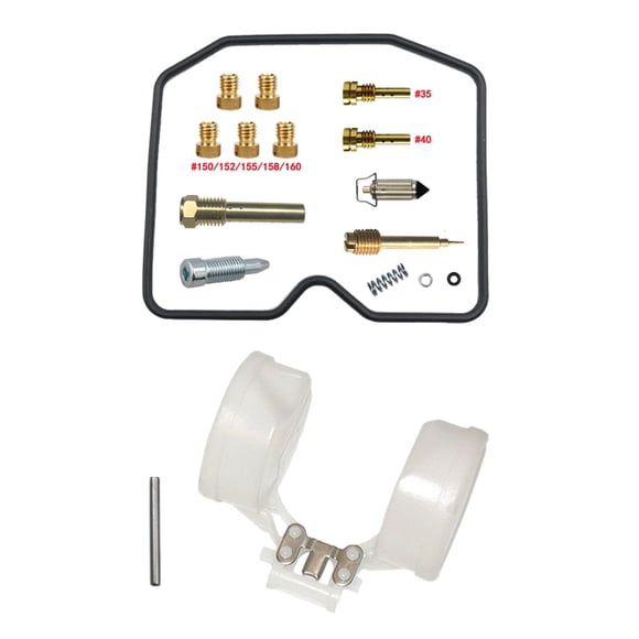 CarbForge Trousse de Remise à Neuf du Carburateur de Moto pour Kawasaki KVF360 Prairie 2003-2009 350cc 350