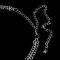 thumbnail image 2 of Crystal Flower Heart Ladies Waist Chain Belt in Crystal Waist Belt Silver, 2 of 9