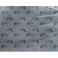thumbnail image 4 of oneOone Georgette Viscose Light Grayish Blue Fabric Rabbit Animal Craft Projects Decor Fabric Printed By The Yard 42 Inch Wide, 4 of 4