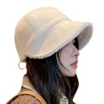 thumbnail image 3 of Fuzzy Bucket Hats,Woman Winter Bucket Hat Woman Fisherman Hat Winter Outdoor Hat Exquisite Design, 3 of 5