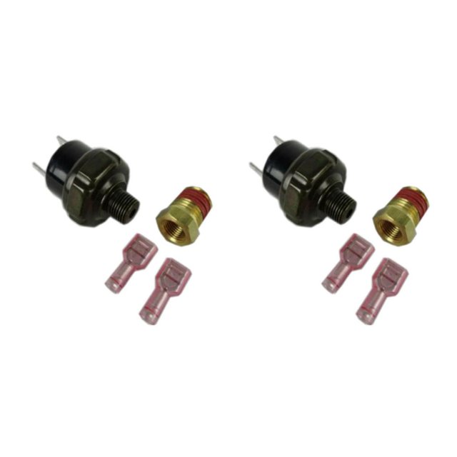 Baohd Durable 12 Volt Compressor Air Pressure Switch for Air Ride Assist Kit Improved Performance Black 70-100 psi 2Set