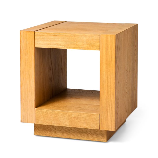 Maven Lane Artemis Table d'Appoint Contemporain en Bois, Fini Naturel Raffiné
