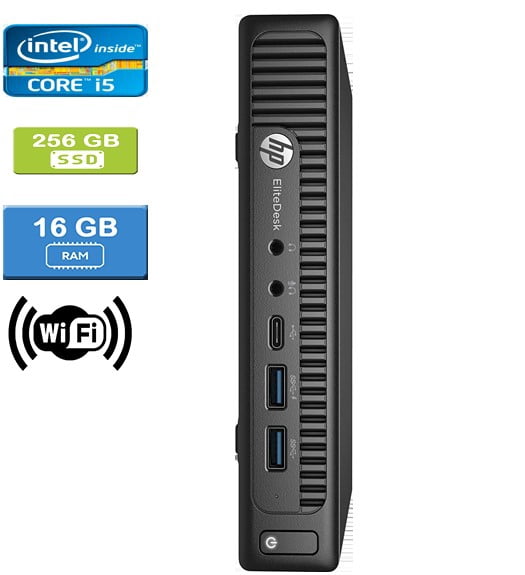 Refurbished: HP 800 G2 MINI Intel Core i5-6500T 2.50 GHz, 16GB, 256GB SSD, Win 10 Pro