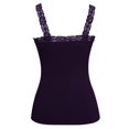 thumbnail image 2 of Womens Lace Trim Camisoles - Purple, 2 of 2