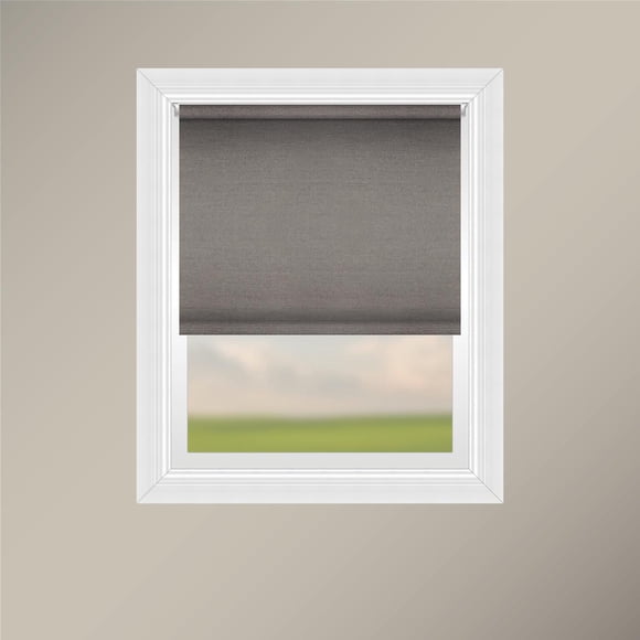 Off Cut Shades Chainless Satin Back Roller Shade-Cinder