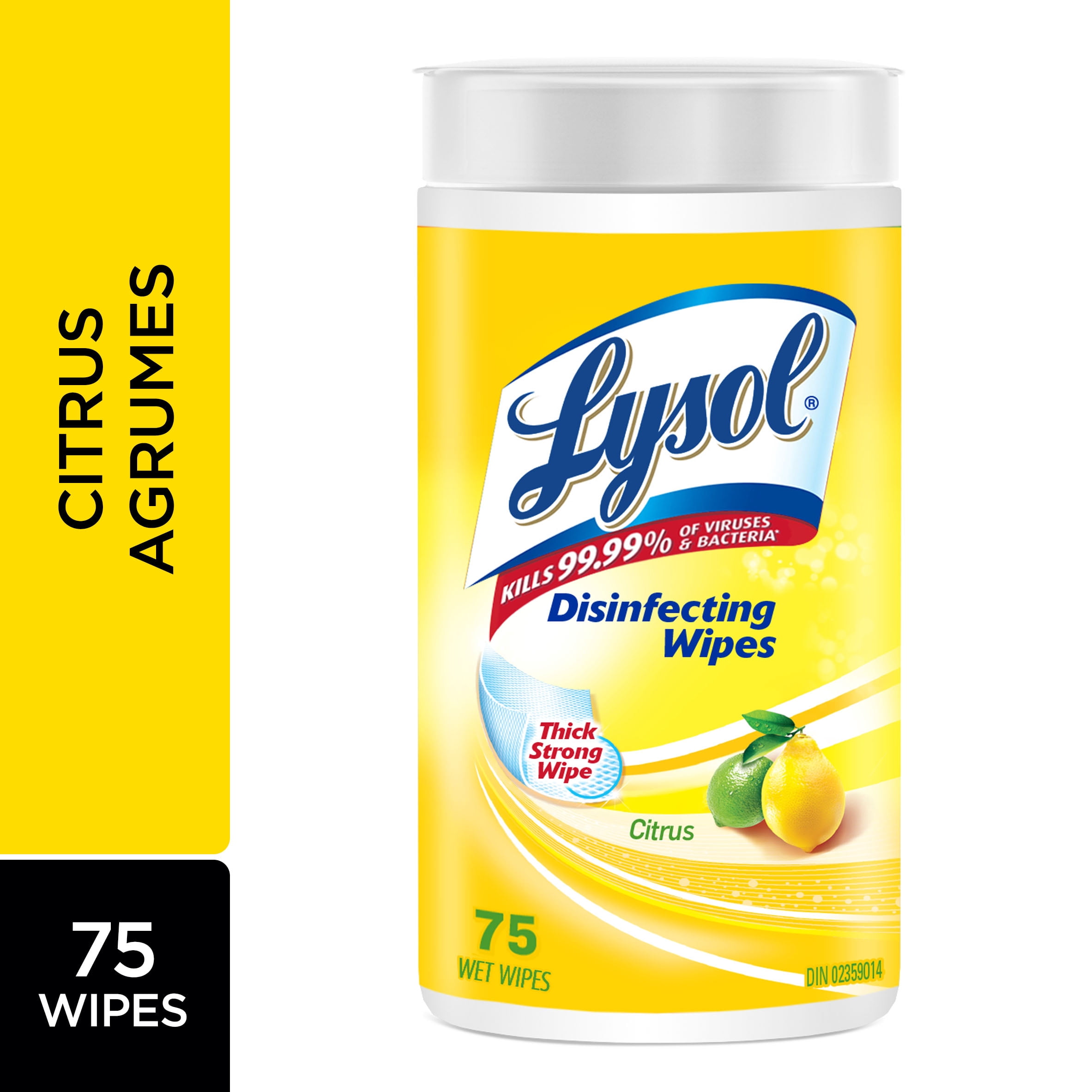 Lysol Disinfecting Wipes, Citrus, 75ct