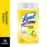 Lysol Disinfecting Essuie-glace, agrumes, 75ct