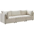 thumbnail image 2 of Meridian Furniture Jacob Sofa Modulaire en Velours Crème, 2 of 10