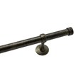 thumbnail image 2 of Tailor & Taylor 1 Inch Decorative Curtain Rod with Metal End Cap Finials, 48 inches Width Windows Rod with Y Style Bracket for Living Room, Kitchen and Windows, 2 of 2