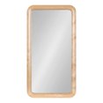 thumbnail image 2 of Kate and Laurel Pao Modern Rounded Rectangular Wall Mirror, 17 x 32, Natural Wood, Decorative Scandinavian Tall Wood Mirror with Radius Corners for Vertical or Horizontal Display, 2 of 8