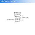 thumbnail image 2 of Uxcell 6Pack Compression Springs, 1.2mm Wire Diameter x 10mm OD x 10mm Length Stainless Steel Extension Spring, Silver, 2 of 5