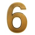 thumbnail image 2 of jifeng Golden Self- Door Number Sign Plaque Office Building Sticky Numeric Digit Plate Number 6, 2 of 7