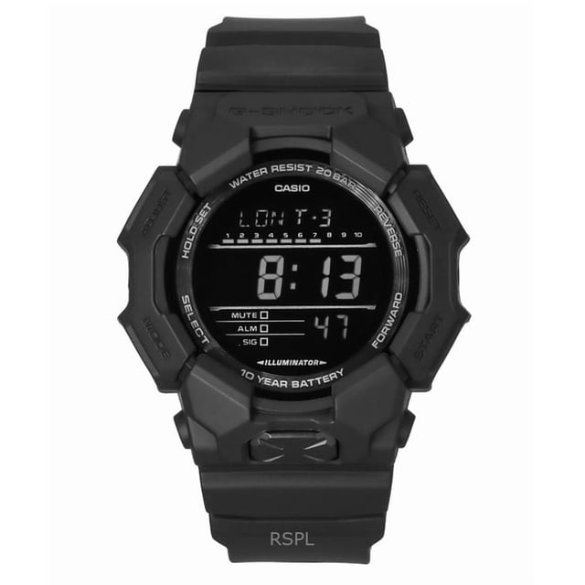 Casio G-Shock Numérique Bracelet en Résine Biosourcée Quartz GD-010-1A1 200 m Montre pour Homme