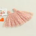thumbnail image 3 of Été Jolie Bébé Filles Robe Douce Sangle Sans Manches Fleurs Imprimé Dentelle Tutu Robe Rose Marguerite 1-2 Ans, 3 of 7