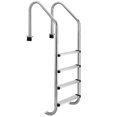 thumbnail image 1 of Swimming Pool Ladder, 4-Step In-Ground Stainless Steel Step for Indoor/Outdoor Pool, Heavy Duty Non-Slip Ladder, Easy Assembly, 1 of 9