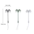 thumbnail image 2 of Model Street Lamp 1:87 Outdoor Low-voltage Retro Head LED Lamppost Train Props Landscape Light Building Parts Decoration Gray（Warm White）, 2 of 9