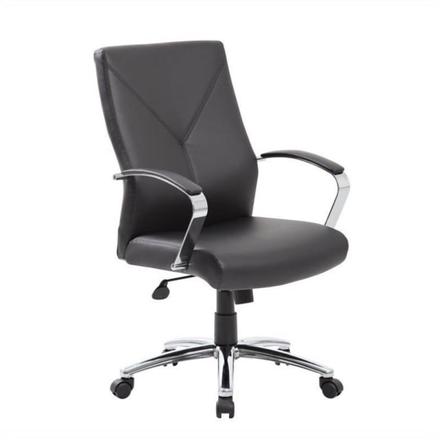 Scranton & Co Fauteuil de Bureau Exécutif Moderne en Cuirplus, Noir