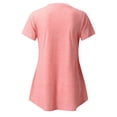 thumbnail image 4 of Chemises à Manches Courtes pour Femmes Enceintes Femmes Allaitement Couleur Unie Col Rond Manches Courtes Col Rond Blouse d'Allaitement Blouses à Manches Courtes pour Femmes Hauts à Manches Courtes pour Femmes, 4 of 11