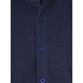 thumbnail image 3 of SKAVIJ Ensemble Pyjama Kurta pour Homme en Coton à Manches Longues Robe de Soirée de Yoga Blue L, 3 of 6