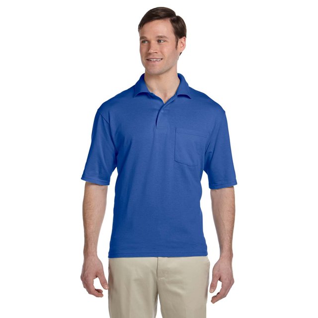 Jerzees Adult 5.6 oz. SpotShield Pocket Jersey Polo - 436P