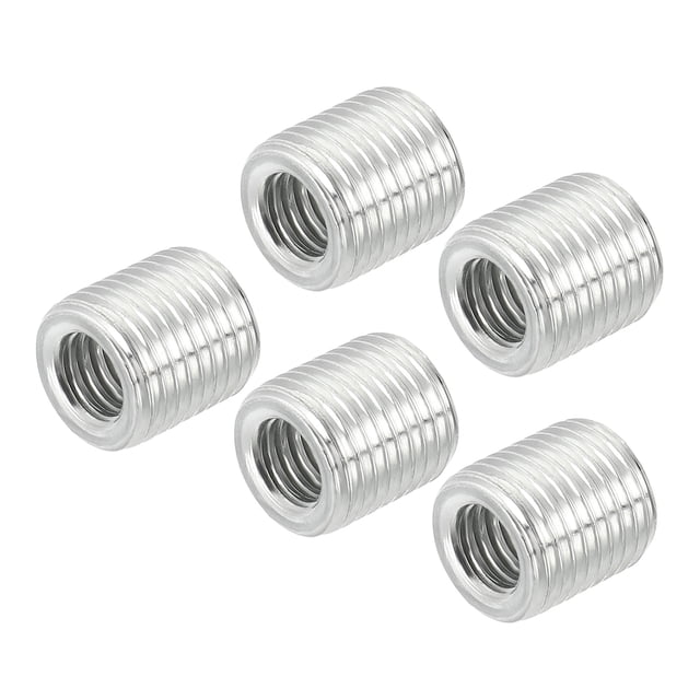 Unique Bargains M10 Male to M6 Female Adapter 10mm Long Sleeve Reducer Thread Reducing Nut Insert 5 Pack