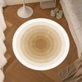 thumbnail image 4 of LSLJS Tapis Rond Salon Crème Vent Canapé Table Basse Chambre Chevet Bureau Coussin de Sol Insonorisant, Tapis Imitation Laine, 4 of 6