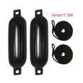 thumbnail image 4 of relayinert 2x Boat Fenders 6mm x 1.5M Ropes PVC Anti Collision for Docking Pontoon Black G0 Black Rope Black G0 Black Rope Rope 6x1.5m, 4 of 4