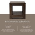 thumbnail image 2 of Maven Lane Paulo Wooden Side Table in Weathered Brown Finish, 2 of 6