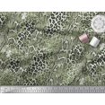 thumbnail image 2 of Soimoi Gray Heavy Canvas Fabric Leopard & Snake Animal Skin Print Sewing Fabric Yard 58 Inch Wide, 2 of 3