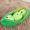 thumbnail image 2 of Jouets en Peluche de Haricots Verts pour Bébé avec Sac Jouets en Peluche Rembourrés, 2 of 2