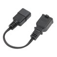 thumbnail image 2 of IEC320 C14 Male To 1 15R Female Cord, Power Adapter Cord Waterproof 100-250V Standard  For LCD Monitor For Desk Lamp, 2 of 8