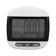 thumbnail image 1 of Walking Pedometer, Lightweight 2 Measure Units Large LCD Screen Easy Data Reading Step Counter  For Exercise Black, 1 of 8