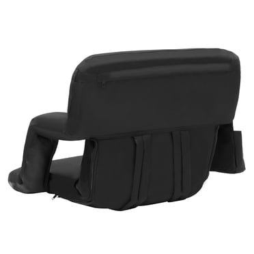 KFFKFF Arena Seating with Lumbar Support, Broad Auditorium Seat Back, Collapsible Cushioned Stadium Seating, Transportable Lounging Chair with Hook Pocket Drink Holder