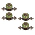 thumbnail image 2 of Bouton d'Armoire Rond, Bouton de Meubles Poignées Belle Délicate Exécution Exquise Alliage de Zinc Robuste Durable avec Vis pour Portes pour Garde-Robe Vert, 2 of 8