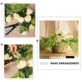thumbnail image 4 of TETOU 5 Pcs Artificial Rose Flowers Silk Roses Real Touch Party Bridal Wedding Bouquet(White), 4 of 6